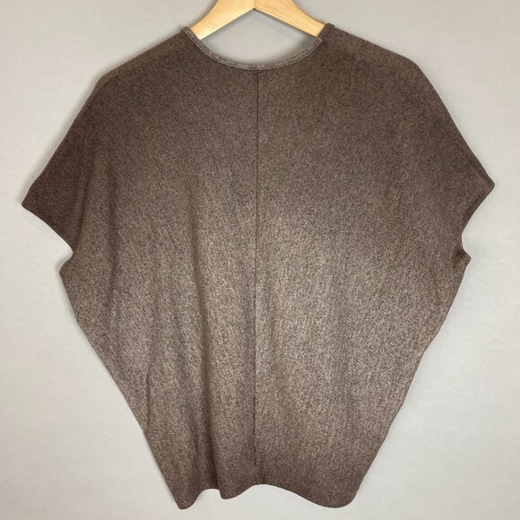 Clara Sun Woo‎ Knit Top Short Sleeve Ombre Shirt V-Neck Slouchy Size XS Stretch - Picture 2 of 10